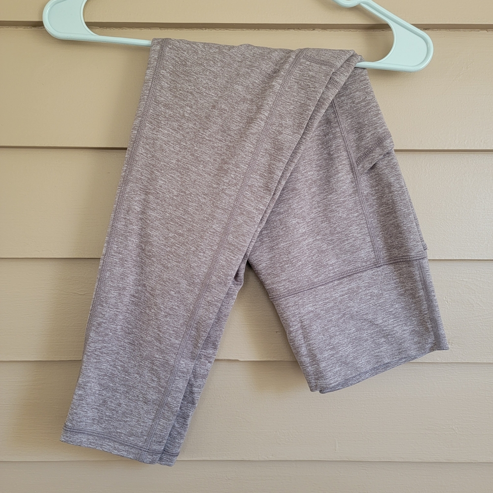 aerie Offline Heather Tan Leggings With Pockets
